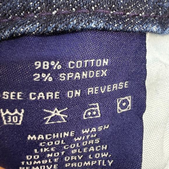 Vigoss Jeans Women's 3x21 Blue The York Capri Leather Studded Embellished - Picture 6 of 14